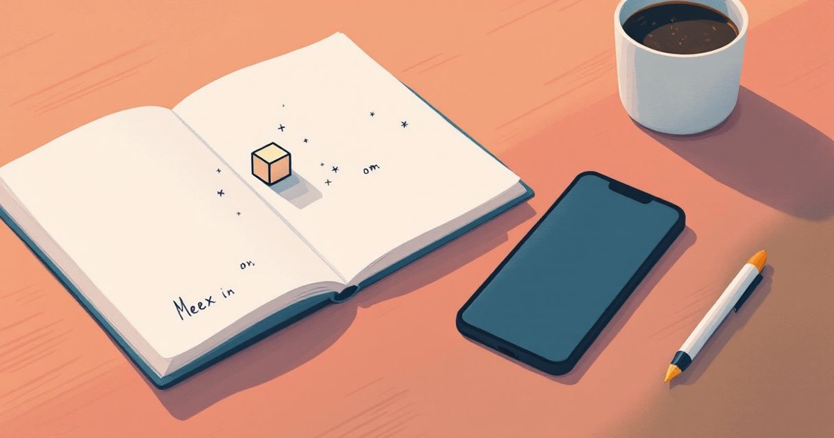 Un carnet avec quelques mots épars et des gribouillages, à côté d'un téléphone qui enregistre discrètement sur la table de réunion