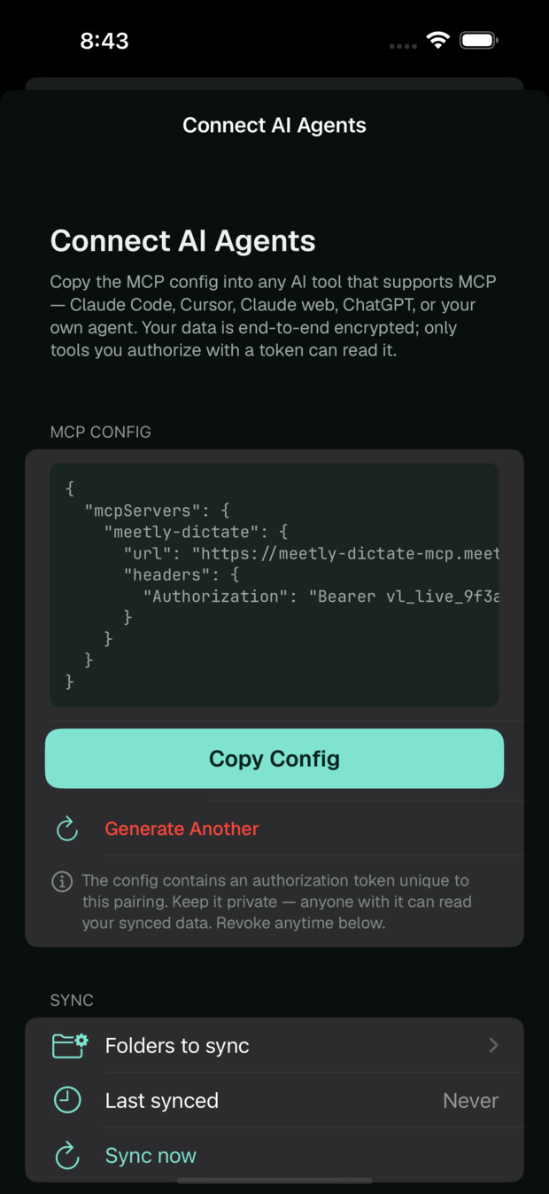 Connect AI agents over MCP